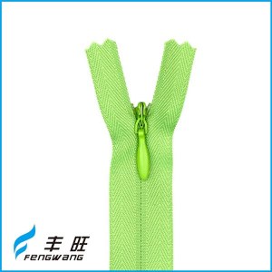 Factory directly sell invisible zipper in rolls zippers