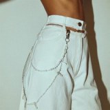 Womens hole jeans