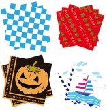 Paper napkin, luncheon napkin, disposable paper napkin, serviette, table napkin, 33x33C...