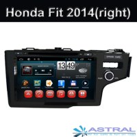 Android 4.4 Car Navigation GPS Lecteur DVD Honda Fit 2014 droit avec la 3G Wifi OBD DVD...