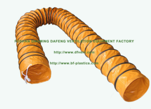 12 polegada PVC résistant au feu isolé conduit flexible