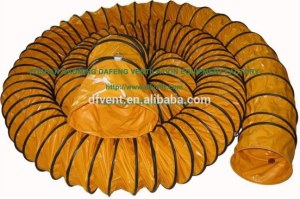 Air ventilateur orange Flexible de canalisation tuyau