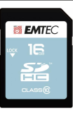 EMTEC SDHC 16Go CLASSIC CLASS 10 - Sous blister