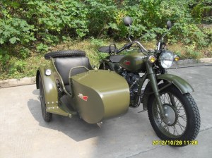 Changjiang250cc Classic Millitary Motorcycle Sidecar Bike