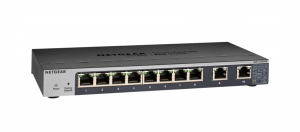 Netgear 8-Port Gigabit ports avec 2-Port Multi-Gig ports (100M/1G/2.5G/5G/10G) GS110EMX...