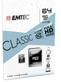 MicroSDXC 64GB EMTEC +Adapter CL10 CLASSIC Blister
