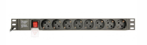 EnerGenie Adaptateur Multi prises PRO, 8 prises, 1U, 16A - EG-PDU-014
