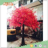Newest product plastic leaves pink wedding decoration led artificial indoor cherry blossom tree