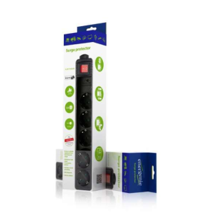 EnerGenie Parasurtenseur, 5 prises, 3 m, noir - SPG5-C-10