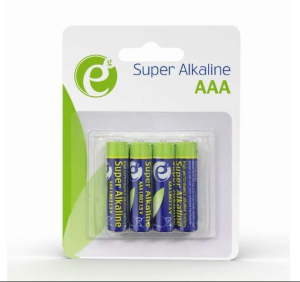 EnerGenie Pile alcaline AAA LR03 - Pack de 4 - EG-BA-AAA4-01