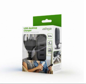 EnerGenie Chargeur de bureau USB universel, 3.1 A - EG-U3C3A-01-MX