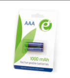 EnerGenie Ni-MH Batterie AAA rechargeable, 1000mAh, sous blister emballé par 2 EG-BA-AA...