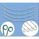 Silicone pigtail stents