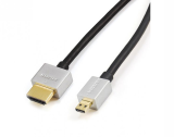 Reekin HDMI Câble - 1,0 Mètre - FULL HD Ultra Slim Micro (Hi-Speed w. Eth.)
