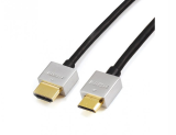 Reekin HDMI Câble - 2,0 Mètre - FULL HD Ultra Slim Mini (Hi-Speed w. Eth.)