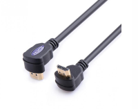 Reekin HDMI Câble - 1,0 Mètre - FULL HD 2x 90° (High Speed w. Ethernet)