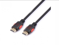 Reekin HDMI Câble - 1,0 Mètre - FULL HD Black/Red (High Speed w. Ethernet)
