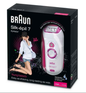 BRAUN Épilateur Silk-épil 7175 - Rasage sec et humide