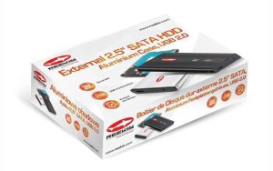 Reekin Boitier de Disque dur externe 2.5'' SATA, USB 2.0 (Noir)
