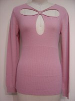 Pink Sweater Wool Tops Women
