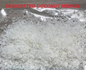 Desiccated coconut