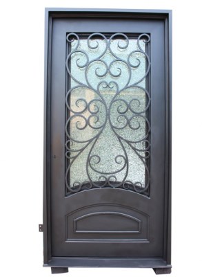 Wrought Iron Single Entry Doors