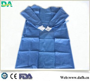 Jetable SMS non-tissé / SGM / SMMMS / SSMMS personnalisé chemise d'hôpital de blouse ch...