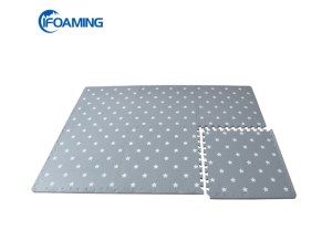 Grey And White Star Waterproof EVA Foam Playmat
