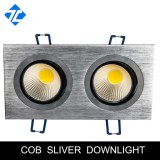 2x5w square cob downlight
