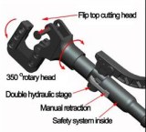 HZ-45 Hydraulic Cable Cutters with safety valve cutting 45mm cable