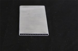 Tube en aluminium en forme d'harmonica