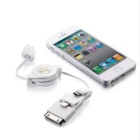 USB retractable cable for iphone