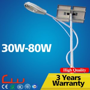 China Gold Supplier durable material 30watt -80watt LED solar street light price for road