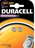 Duracell Batterie Silver Oxide Knopfzelle 357/303 Retail (2-Pack) 013858