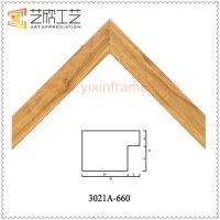 Polystyrene Simple Wooden Photo Frame Moulding For Picture Frames 3021A
