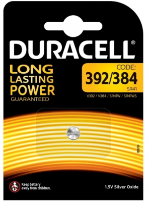 Duracell Batterie Silver Oxide Knopfzelle 392/384 Blister (1-Pack) 067929