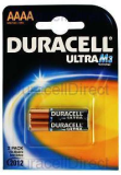 Duracell Batterie Alkaline Security AAAA 1.5V Ultra Blister (2-Pack) 041660