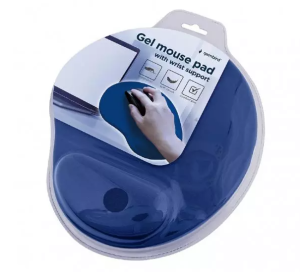 Gembird Tapis souris type gel avec support poignée, bleu - MP-GEL-B