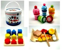 Lots de destockage jouets noël en bois