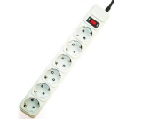 Gembird Parasurtenseur, 6 prises, 10 ft - SPG6-B-10C