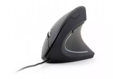 Gembird Droitier - Conception verticale - USB Type-A - Noir MUS-ERGO-01