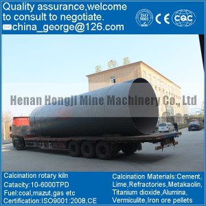 Large capacity hot sale low grade iron ore rotary kiln sold to Balkan Oblast