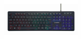 Gembird Clavier "ARC EN CIEL" retro éclairé, noir, US - KB-UML-02