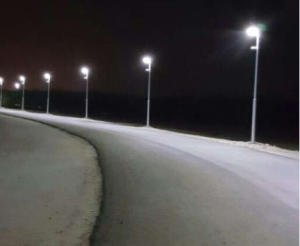 30W All in One Integrated LED Solar Street Light 160LM/W
