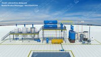85% high oil yield waste engine oil to diesel distillation plant