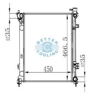 AUTO RADIATOR FOR HYUNDAI HYUNDAI SONATA ECO DPI: 13538