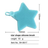 Star Silicone Dishwashing Sponge