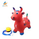 Red Cow Hopping Horse, Outdoors Ride On Bouncy Animal Play boy and girl Toys, Inflatabl...