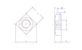 ANSI/ASME B18.2.2 Square Nuts