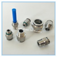 Stainless Steel Straight Male Pneumatic Fittings